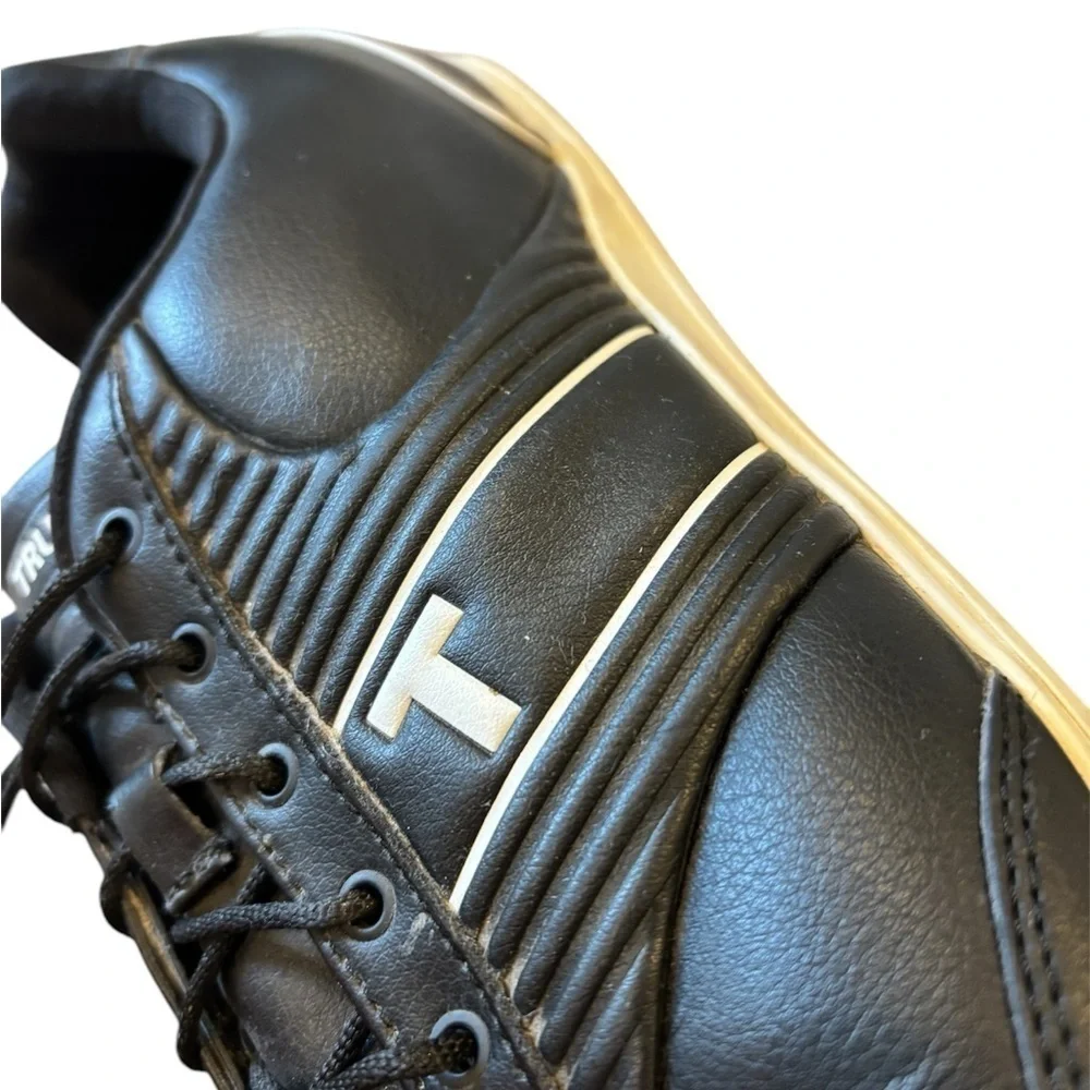TRUE Linkswear True Motion Golf Shoes Mens 11 Black Waterproof Spikeless Leather